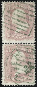 Sale 993, Lot 389, 1861-66 Issue Off Cover
