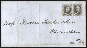 Sale 993, Lot 39, 5c 1847 Early Issues and Dark Brown Shades