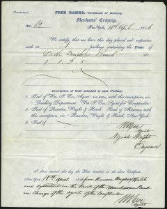 Sale 993, Lot 4, New York Postmasters Provisional