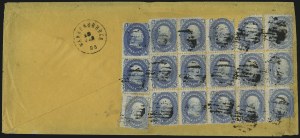 Sale 993, Lot 412, 1861-66 Issue On Cover (Scott 63-65)