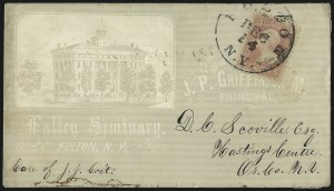 Sale 993, Lot 421, 1861-66 Issue On Cover (Scott 63-65)