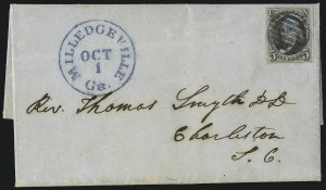 Sale 993, Lot 43, 5c 1847 Issue - Blackish Brown