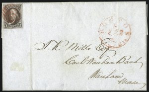 Sale 993, Lot 44, 5c 1847 Issue - Blackish Brown
