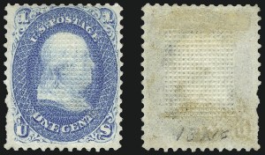 Sale 993, Lot 448, 1867-68 Grilled Issue (A thru D Grills)