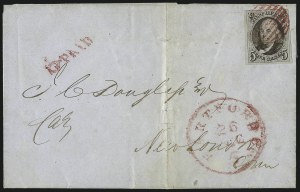 Sale 993, Lot 45, 5c 1847 Issue - Blackish Brown