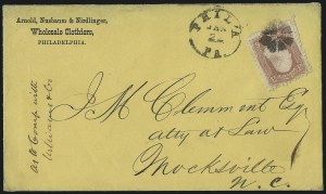 Sale 993, Lot 457, 1867-68 Grilled Issue (A thru D Grills)