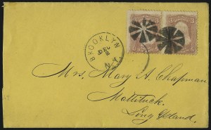 Sale 993, Lot 458, 1867-68 Grilled Issue (A thru D Grills)