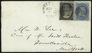 Sale 993, Lot 463, 1867-68 Grilled Issue (A thru D Grills)
