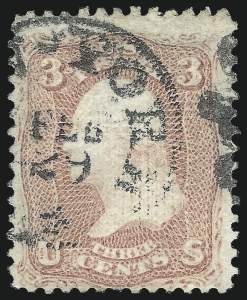 Sale 993, Lot 465, 1867-68 Grilled Issue (A thru D Grills)