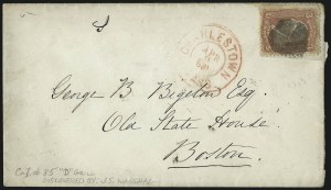 Sale 993, Lot 468, 1867-68 Grilled Issue (A thru D Grills)