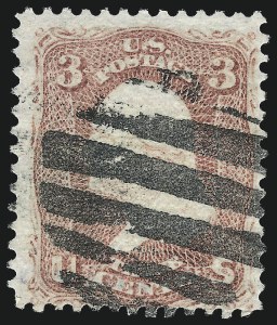 Sale 993, Lot 486, 1867-68 Grilled Issue (Z Grill)