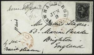 Sale 993, Lot 495, 1867-68 Grilled Issue (Z Grill)