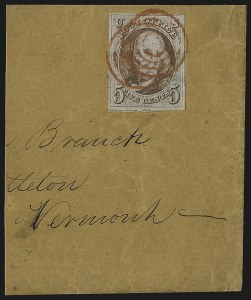 Sale 993, Lot 63, 5c 1847 Issue - Red Brown Shades
