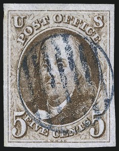 Sale 993, Lot 67, 5c 1847 Issue - Red Brown Shades