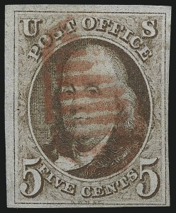 Sale 993, Lot 71, 5c 1847 Issue - Red Brown Shades