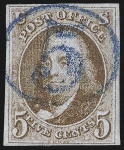 Sale 993, Lot 99, 5c 1847 Issue - Orange Brown