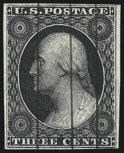 Sale 996, Lot 3001, 3c 1851-57 Issue Proofs