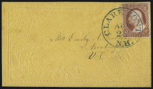 Sale 996, Lot 3027, 1851 3c Orange Brown