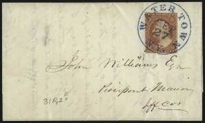 Sale 996, Lot 3044, 1851 3c Orange Brown Covers