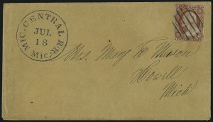 Sale 996, Lot 3051, 1851 3c Orange Brown Covers