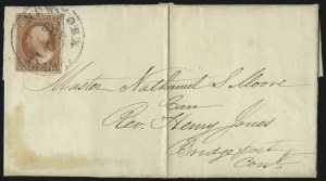 Sale 996, Lot 3055, 1851 3c Orange Brown Covers