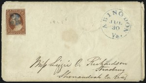 Sale 996, Lot 3057, 1851 3c Orange Brown Covers