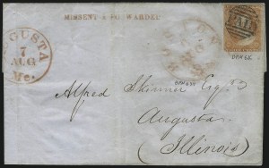 Sale 996, Lot 3069, 1851 3c Orange Brown Covers