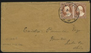 Sale 996, Lot 3070, 1851 3c Orange Brown Covers