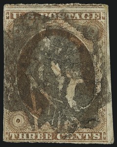 Sale 996, Lot 3091, 1851 3c Dull Red - Used