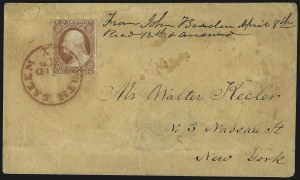 Sale 996, Lot 3124, 3c Dull Red Shades - Covers