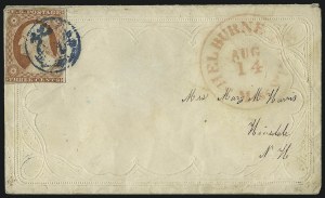 Sale 996, Lot 3125, 3c Dull Red Shades - Covers