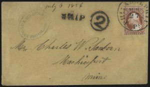 Sale 996, Lot 3135, 3c Dull Red Shades - Covers