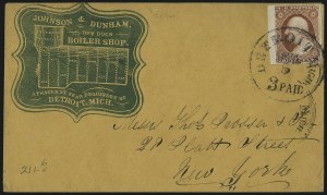 Sale 996, Lot 3138, 3c Dull Red Shades - Covers