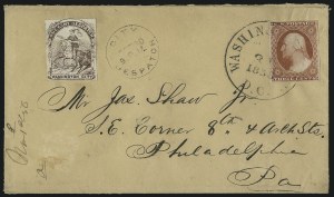 Sale 996, Lot 3153, 3c Dull Red - Carrier & Local Combinations