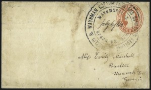 Sale 996, Lot 3160, 3c Dull Red Shades - Covers and Groups