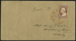 Sale 996, Lot 3167, 3c Dull Red Shades - Covers and Groups