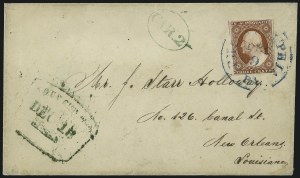 Sale 996, Lot 3169, 3c Dull Red Shades - Covers and Groups