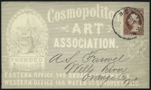 Sale 996, Lot 3174, 3c Dull Red Shades - Covers and Groups