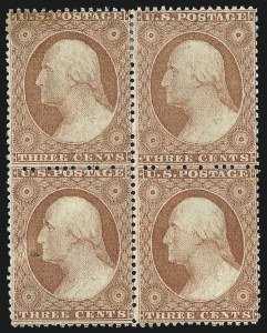 Sale 996, Lot 3189, 1857 3c Perforated Issue - Type I
