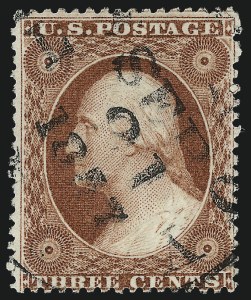 Sale 996, Lot 3192, 1857 3c Perforated Issue - Type I