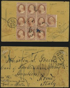 Sale 996, Lot 3199, 1857 3c Perforated Issue - Type I