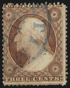 Sale 996, Lot 3203, 1857 3c Perforated Issue - Type II