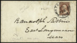 Sale 996, Lot 3204, 1857 3c Perforated Issue - Type II