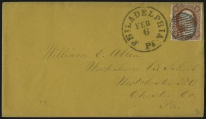 Sale 996, Lot 3221, 1857 3c Perforated Issue - Type III Flaws and Varieties