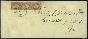 Sale 996, Lot 3224, 1857 3c Perforated Issue - Type III Flaws and Varieties