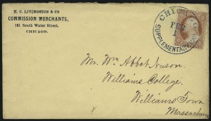 Sale 996, Lot 3228, 1857 3c Perforated Issue - Type III Covers