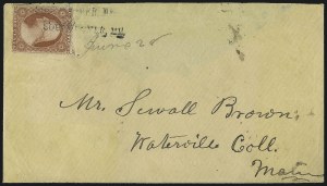 Sale 996, Lot 3232, 1857 3c Perforated Issue - Type III Covers