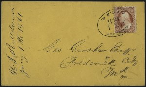 Sale 996, Lot 3239, 1857 3c Perforated Issue - Type III Covers