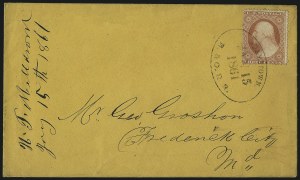 Sale 996, Lot 3240, 1857 3c Perforated Issue - Type III Covers