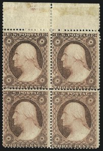 Sale 996, Lot 3261, 1857 3c Perforated Issue - Type IV
